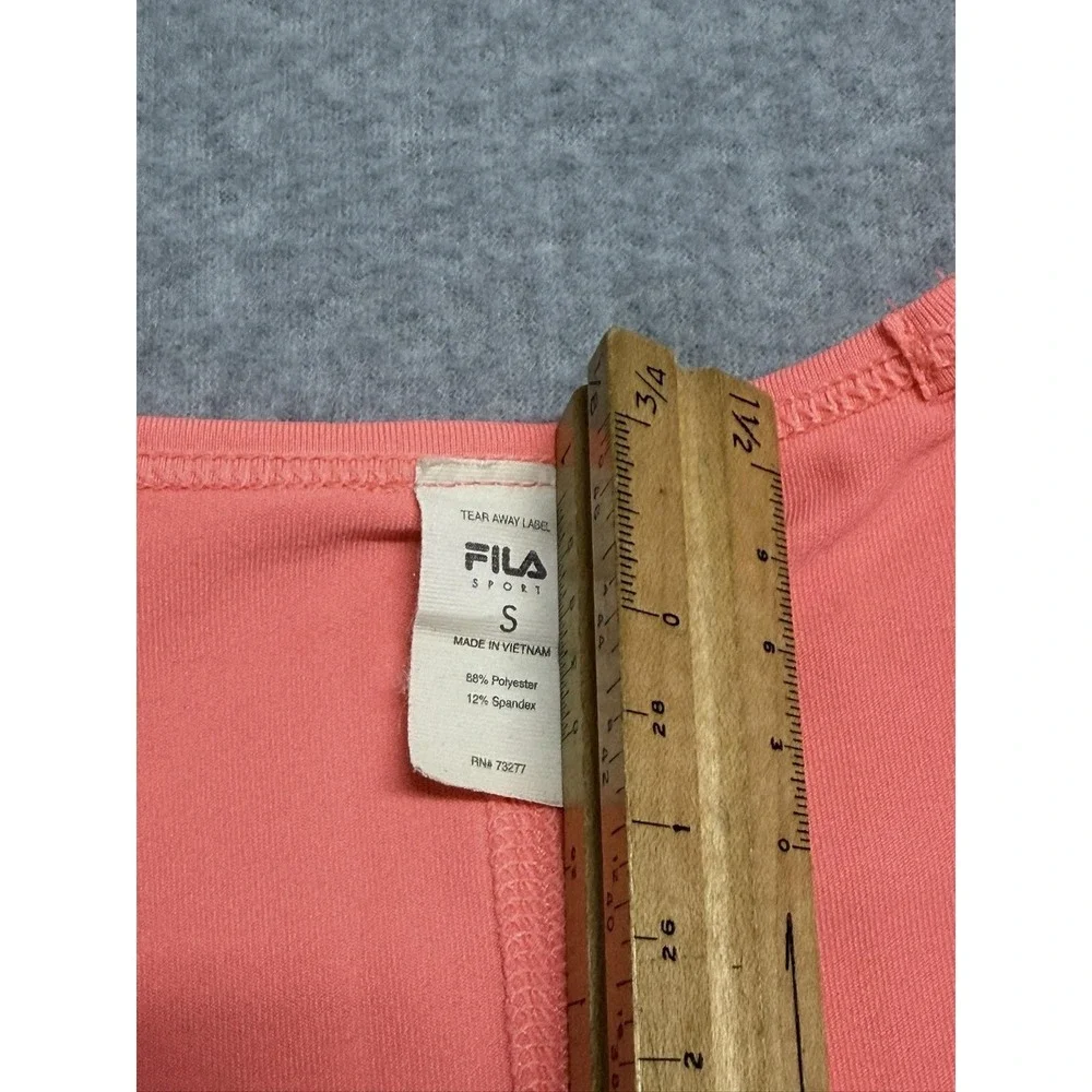 FILA Tank Top Womens Small Pink Sport Racerback V-Neck Stretch Athletic Workout - Picture 3 of 6